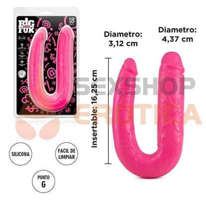 Dildo de dos puntas con 46 centimetros de largo